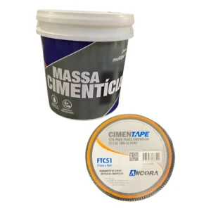 Massa Cimentícia 3,6l + Fita Telada Cimentícia 51mm X 46m