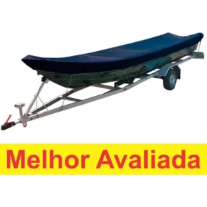 Capa Para Barco Semi Chata 6,0 Metros Em Lona Marítima Couro
