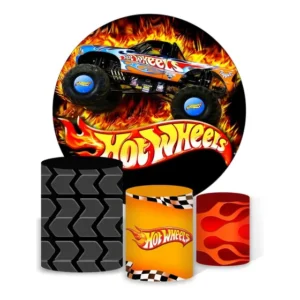 Trio Capas Cilindro + Painel Hot Wheels Monster Truck Cs-371