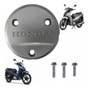 Tampa Capa Redonda Motor + 3 Parafuso Biz 125 2006 A 2022