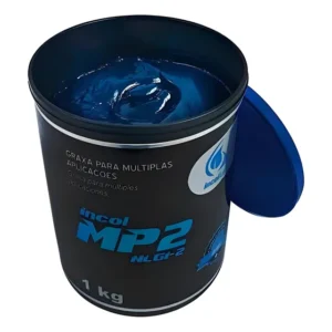 Graxa Azul Para Rolamentos Mancais Multiuso Mp2 Alta Tem 1kg