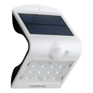 Arandela Solar Integrada Intelbras Asi 220 Luz Branca Estrutura Branco