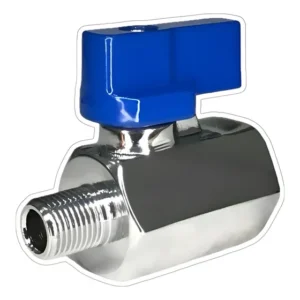 Registro Válvula De Esfera Mini Rosca 1/8 Macho X Fêmea Mmf