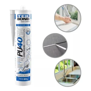 Cola ADESIVO SILICONE PU 40 FIX ALTA PERFORMANCE ADESIVO MULTIUSO CARTUCHO TEKBOND - SAINT GOBAIN PU40