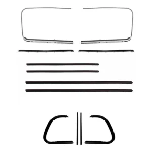 Kit Pestana Canaleta Borracha Quebra Vento Do Fusca