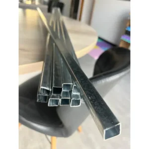 Kit 15metalon 18x18- 1.20cm - Aço Galvonizado Tubo Quadrado