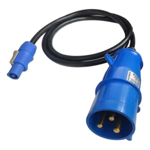 Cabo Adaptador Industrial Cbi Iluminação Powercon 1,5m 20A 240V