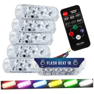 6x Strobos Flash Beat Ir Farol Ritmico C Central E Controle