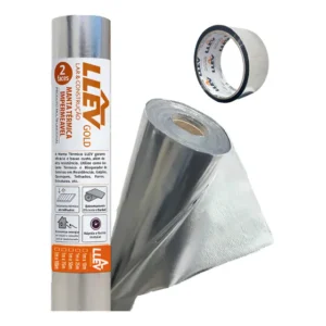Manta Térmica Dupla Face 50m² 2 Faces Aluminizadas Isolamento Teto LLEV