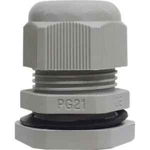 Kit 50 Peças Prensa Cabo Pg21 3/4 Cabos 14mm Até 18mm Cinza