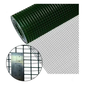 Tela Soldada Revest. Pvc 15mm Fachada Alvenaria 5m X 1,00m Cor Verde