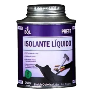 Fita Isolante Líquida Biolub 225ml Cor Preta Para Isolamento