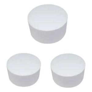 Kit Bloco / Base De Isopor Cilindro Redondo 3 Un 15 X 10cm
