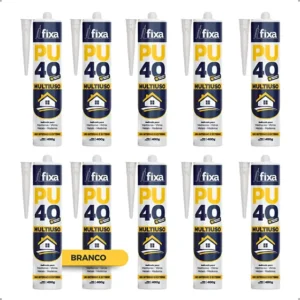 Kit 10 Adesivo Pu 40 Selante Poliuretano Multiuso 400g Fixa