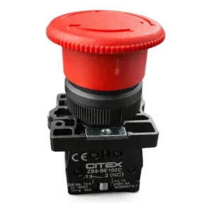 Botão Emergência 2nf 22mm Gira E Destrava Cogumelo Vermelho