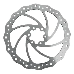 Disco de Freio Alhonga 203mm 6 Furos Aço Inox para Bikes