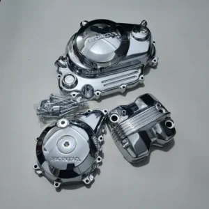 Kit Tampas Motor Com Parafusos Fan150/titan150 Esd Cromadas