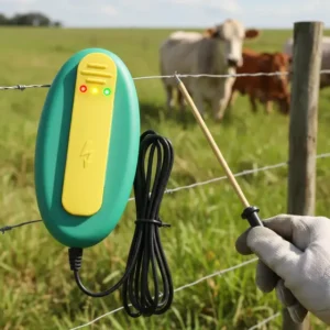 Medidor De Cerca Elétrica Portátil À Prova Dágua Verde