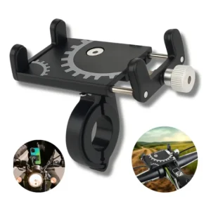 Suporte Celular Bike Moto Regulagem Universal Forte Alumínio Guidão Ajustável Reforçado Resistente À Prova D'água Fixo