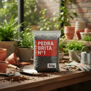 Pedra Brita N1 Para Jardim Decoração Terra - 5kg