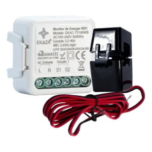 Módulo inteligente Ekaza T3180WB com medidor de consumo de energia suporta até 80a