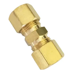 Conector De Compressão De Latão 1/4 X 1/4 Od - 1/5 Peças