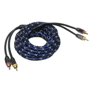 Cabo De Áudio Rca Para Carro 4,5 M De Fio