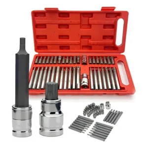 Jogo De Ferramentas 40 Pçs Bit Torx Allen Multidentado Crv