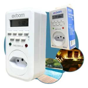 Timer Digital Programável Bivolt Tomada Relógio 10a