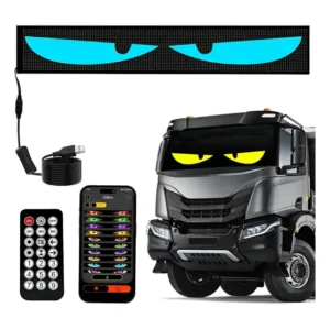 Painel Led Flexível Rgb Colorido 133.2*20cm Parabrisa