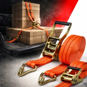 Catraca Com Cinta 3 Toneladas Amarração De Carga 9 Metros Com Gancho J Alta Resistência Segurança Reforçada Fixação Firme Ideal Para Caminhão Carreta Reboque Transporte Pesado Uso Profissional
