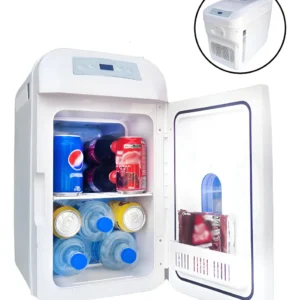 Mini Geladeira Portátil 28l Frigobar 12v 24v Caminhão Carro Branco