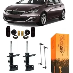 Par Amortecedore Dianteiro Coxim Batente Peugeot 308