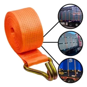 Cinta Fita 5 Toneladas 50mm 9 Mt Para Amarrar Carga Gancho