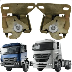 2 Fecho Trava Da Grade Capô Mercedes Benz Axor Atego Atron