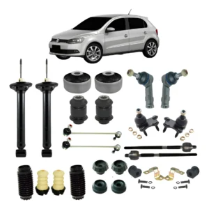Kit Amort Tras Buchas Pivôs Terminal Axial Bieletas Gol G6