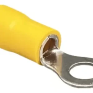 Terminal Olhal Isolado Amarelo 4,0x6,0 mm M6 - 100 Peças