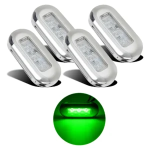 Kit 04 Luzes Internas Cortesia Prova D'água Barco Lancha