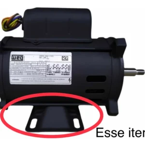Pé Base Suporte Alumínio Para Bomba Piscina Dancor Motor WEG 12.7cm
