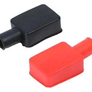 Par Tampa Capa Flexível Polo Terminal Bateria Caminhão Carro