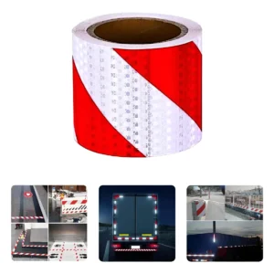 Faixa Refletiva Para-choque Caminhão 2,40m Vermelho Prata