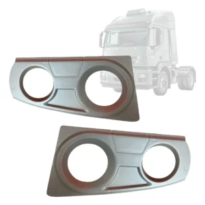 Par Moldura Farol Auxiliar Milha Do Iveco Strallis (ld+le)