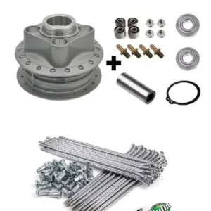 Cubo Roda Traseira + Bucha Coxim + Raio 4mm - Titan Xls 125