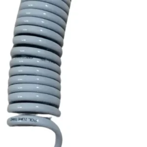 Mangueira De Ar Espiral Para Limpeza Cabine Caminhão Cinza