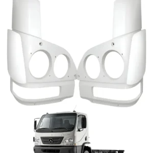 Par Moldura Aro Farol Mb Accelo 715 915 1016 Com Defletor