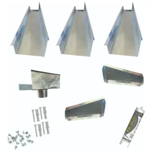 Calha Cocho Platibanda Corte 45 E 6m Galvanizada