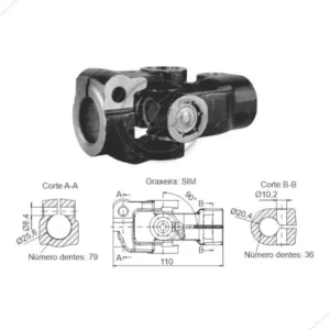 Junta Universal Vw - Caminhoes 7100 1994 1995 1996