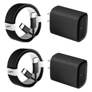 Carregador De Parede Duloch 20w Usb C Com Cabo De 10 Pés Par