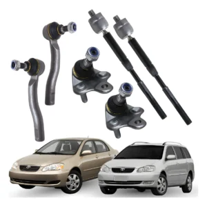 Kit 2 Pivo+terminal De Direção+barra Axial Corolla 2003 2004