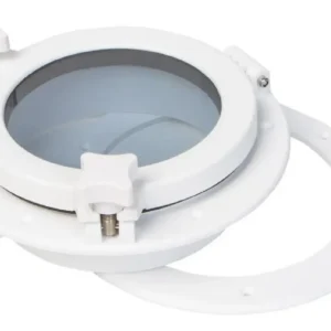 Vigia Inspeção Circular Vidro Temperado 215mm Barco Lancha